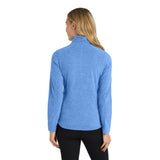 Port Authority® Women's Heather Microfleece Full-Zip Jacket