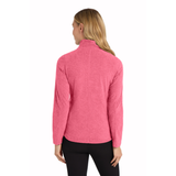 Port Authority® Women's Heather Microfleece Full-Zip Jacket