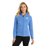 Port Authority® Women's Heather Microfleece Full-Zip Jacket