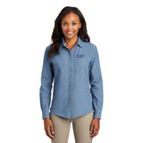 Port & Company® - Ladies Long Sleeve Value Denim Shirt