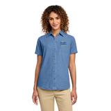 Port & Co™ Women's Short Sleeve Value Denim Shirt