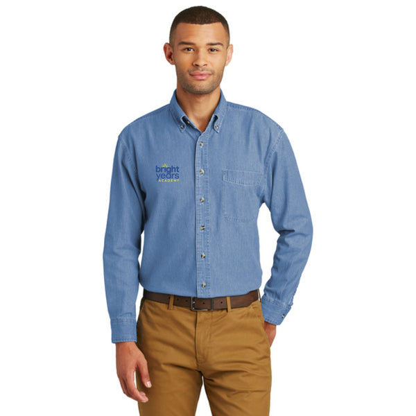 Port & Company® - Long Sleeve Value Denim Shirt